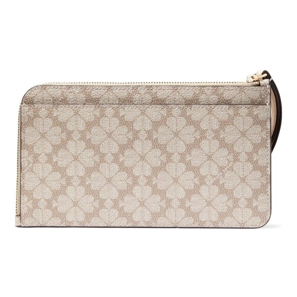 New Kate Spade Lucy Spade Flower Medium L-Zip Wristlet Multi - Picture 4 of 4